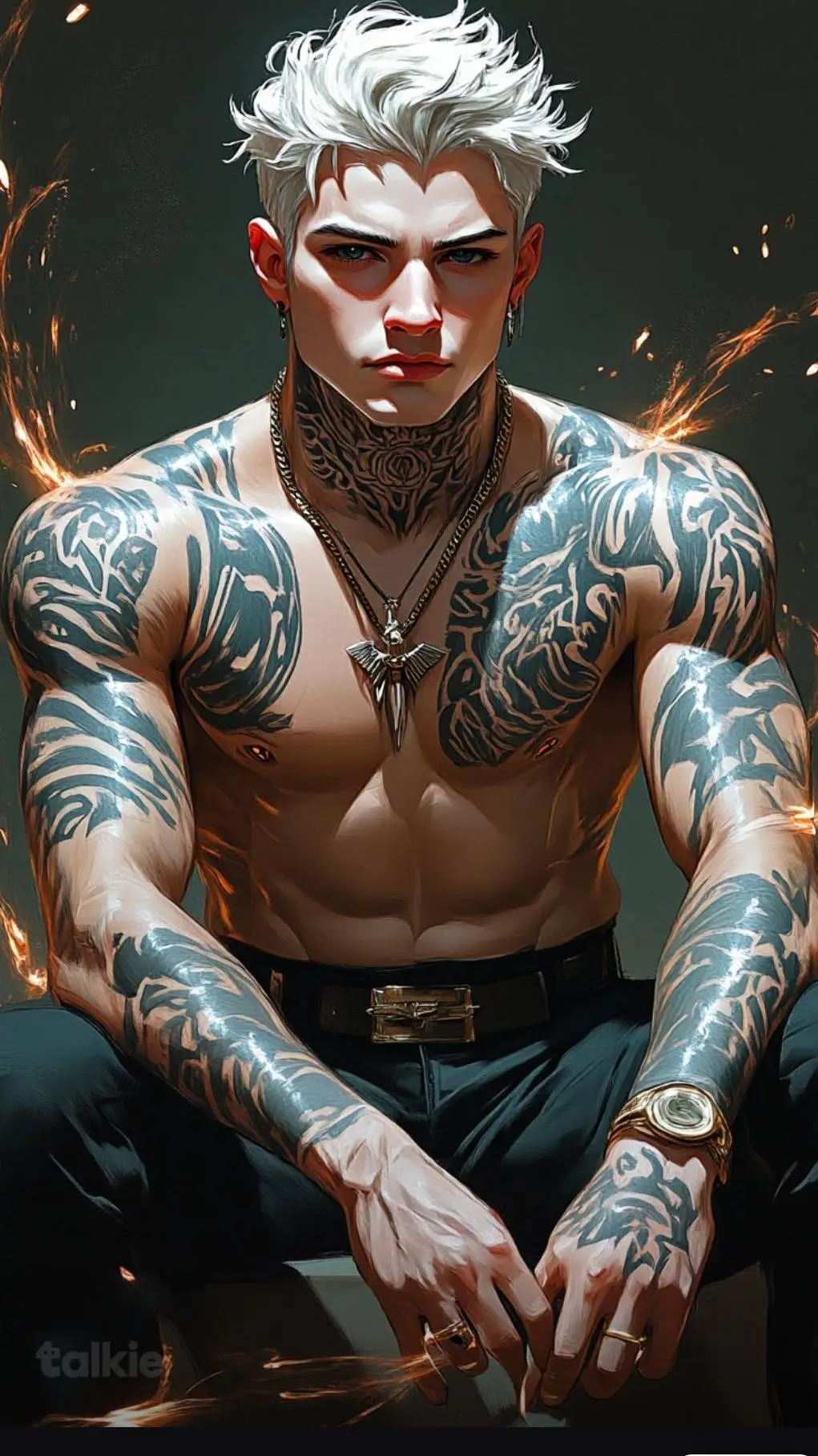 ai character: kyle background
