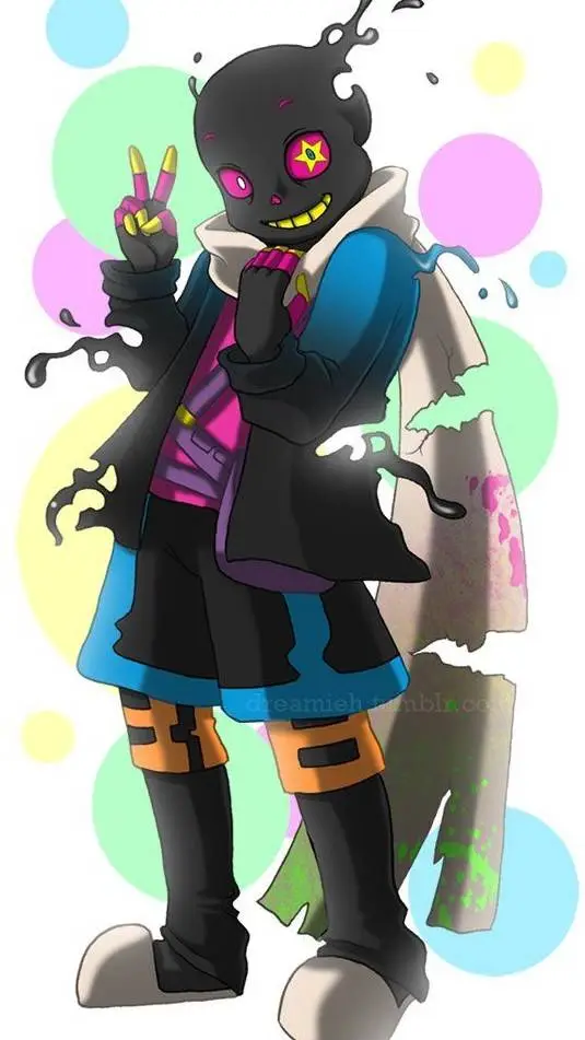 ai character: paper jam background