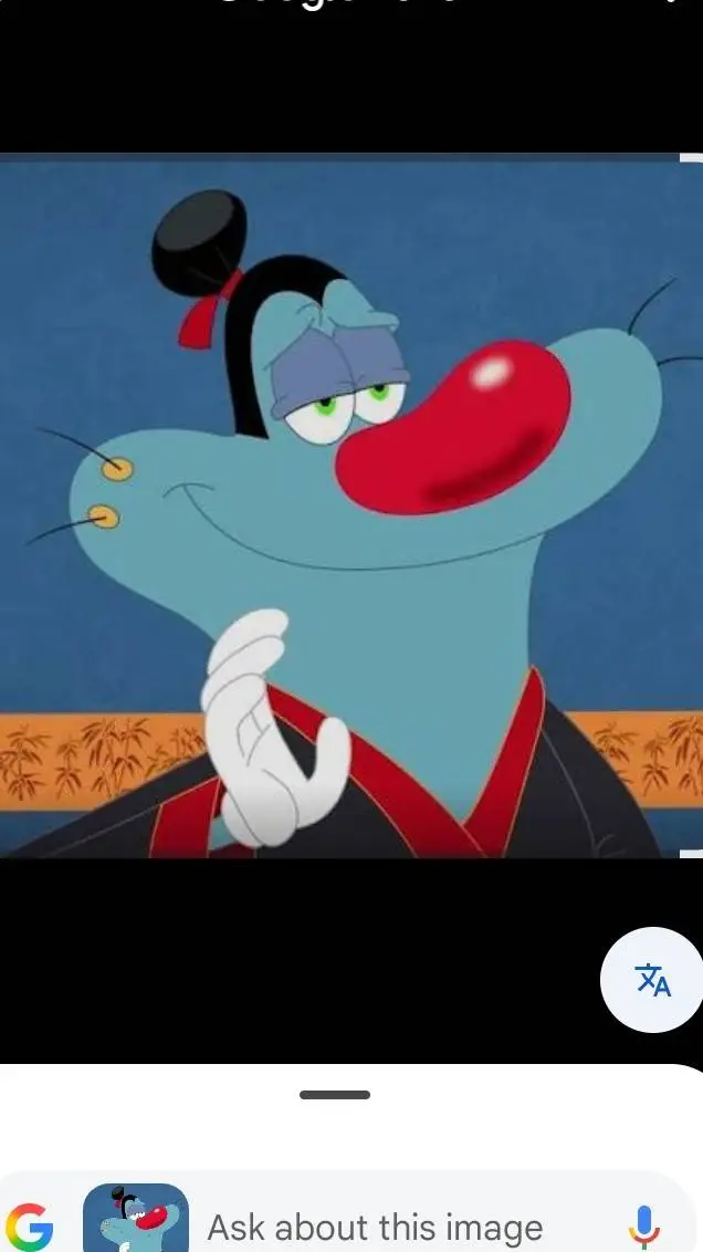 ai character: oggy background