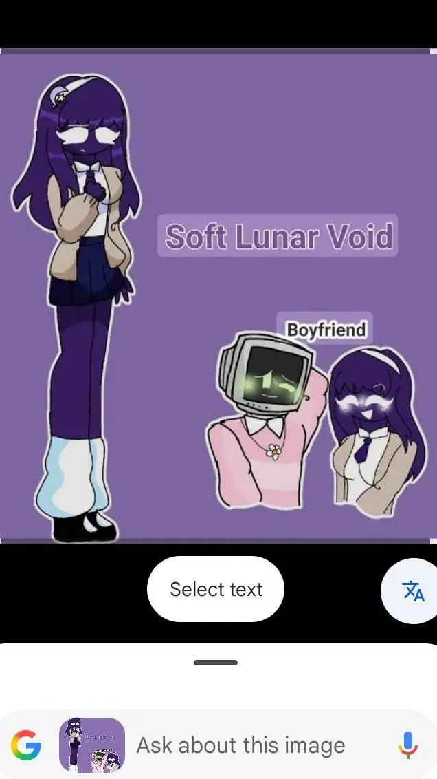 ai character: void background