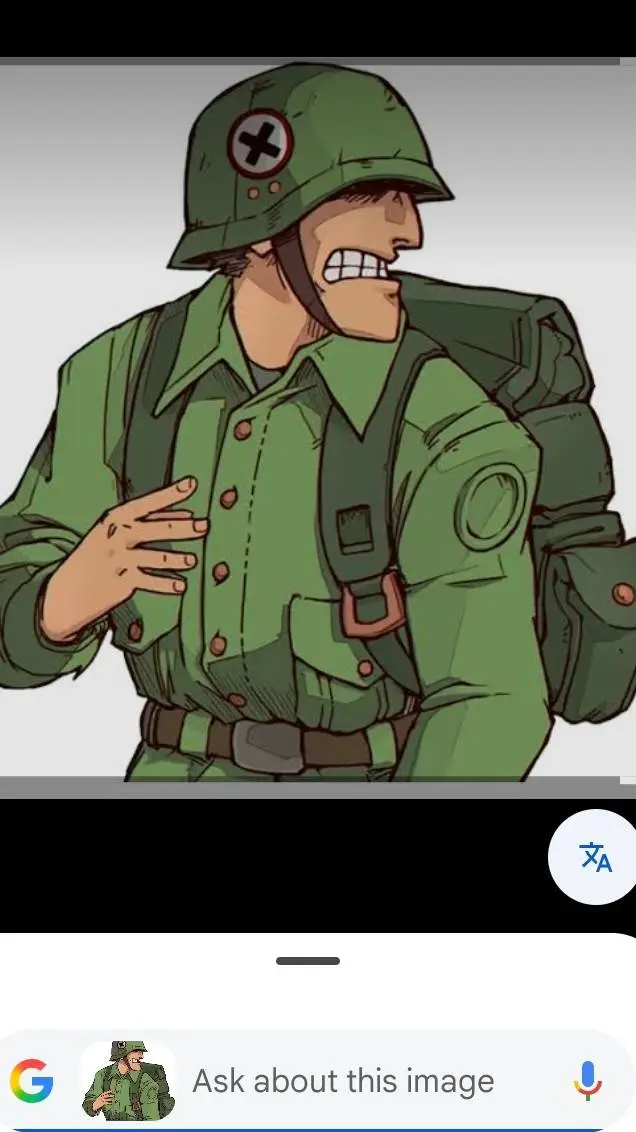 ai character: soldier background