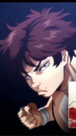 ai character: BAKI HANMA background