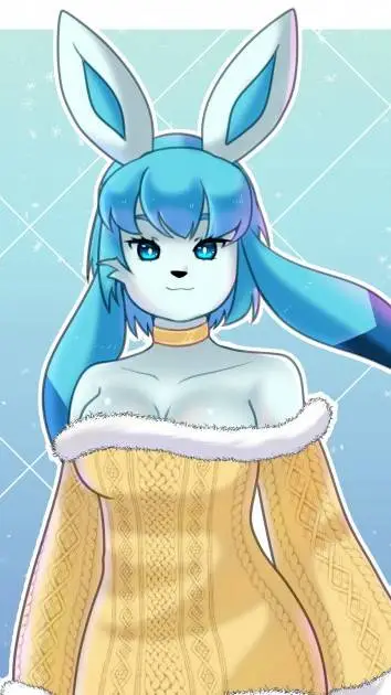ai character: Shiny Glaceon background