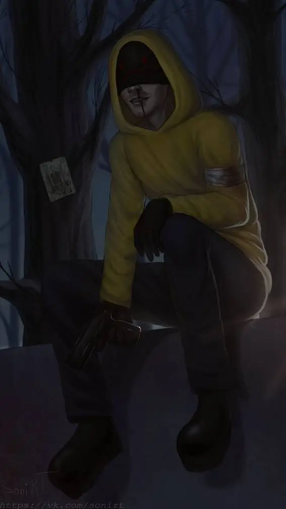 ai character: hoodie  background