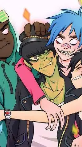 ai character: the gorillaz 🎤 background