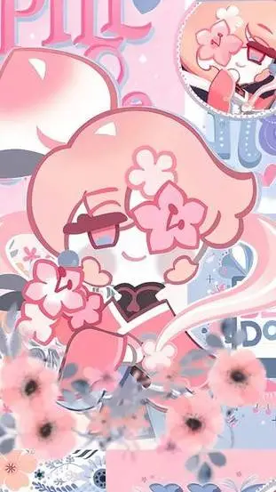 ai character: Peach blossom background