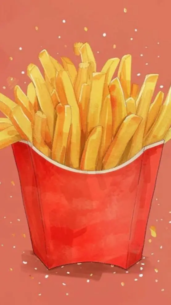 ai character: McDonald's 🍟 background