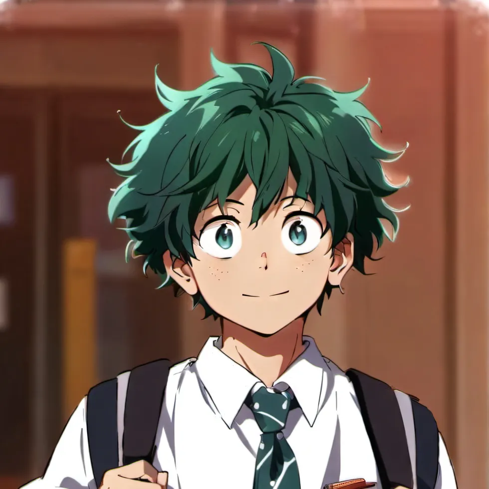 chat with ai character: Deku in fall