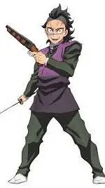 ai character: Genya Shinazuawa😈🔫 background