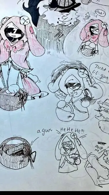 ai character: ʚଓ Little red ʚଓ background