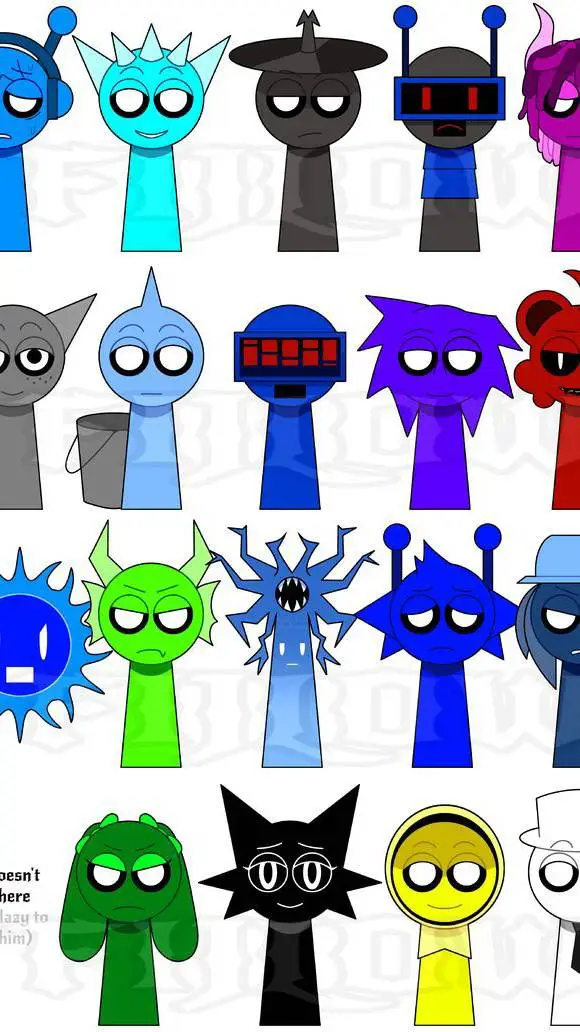 ai character: Sprunki 2p🥺 background