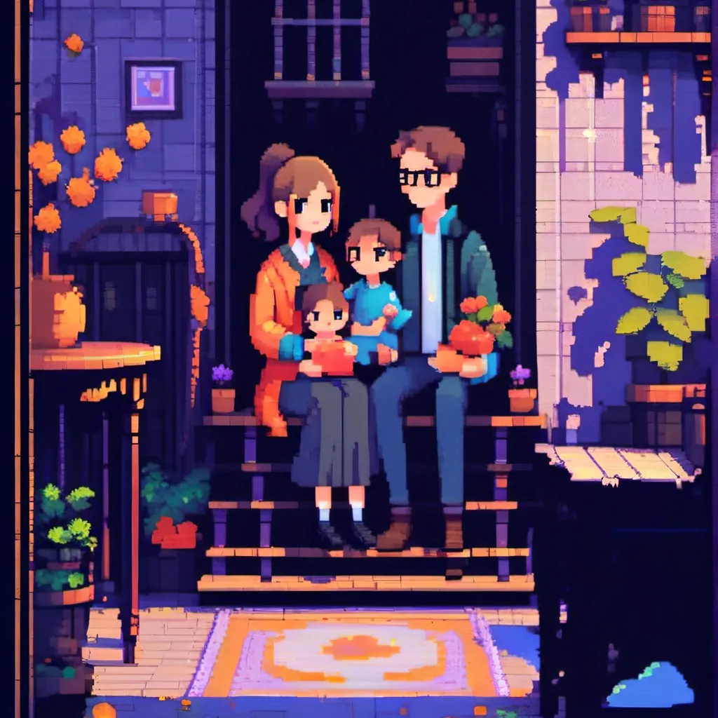 chat with ai character: normal family