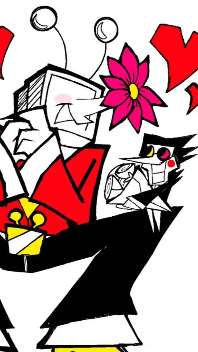 ai character: tenna x Spamton 🤑 background
