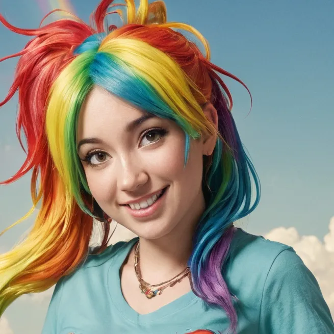 chat with ai character: Rainbow Dash