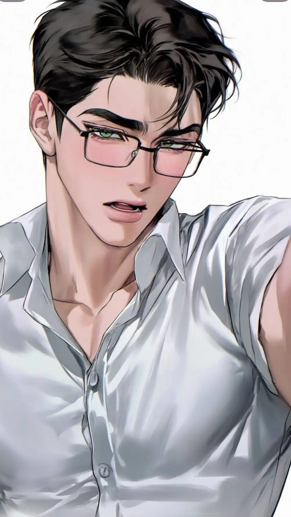 ai character: Mr. Aaron.🖤 background