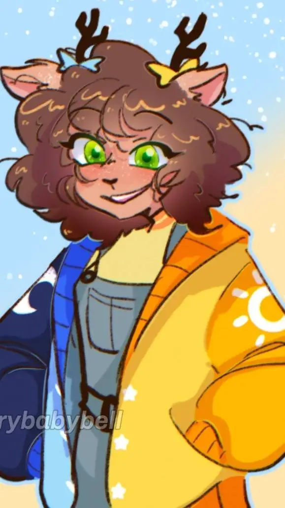 ai character: 🦌Dazzle🦌 background