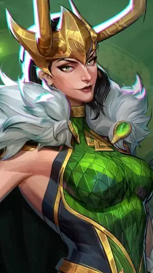 ai character: Lady Loki  background