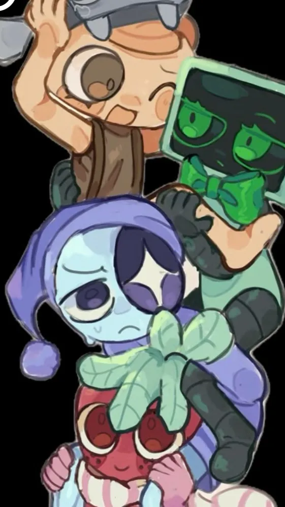 ai character: fruitcake background