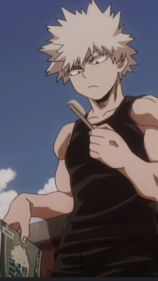 ai character: Katsuki Bakugo  background