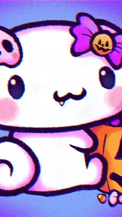 ai character: Halloween cinnamon background