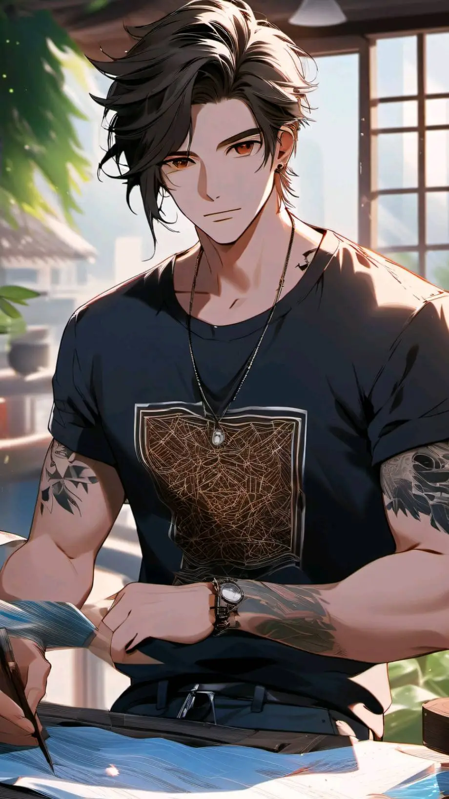 ai character: Ian background
