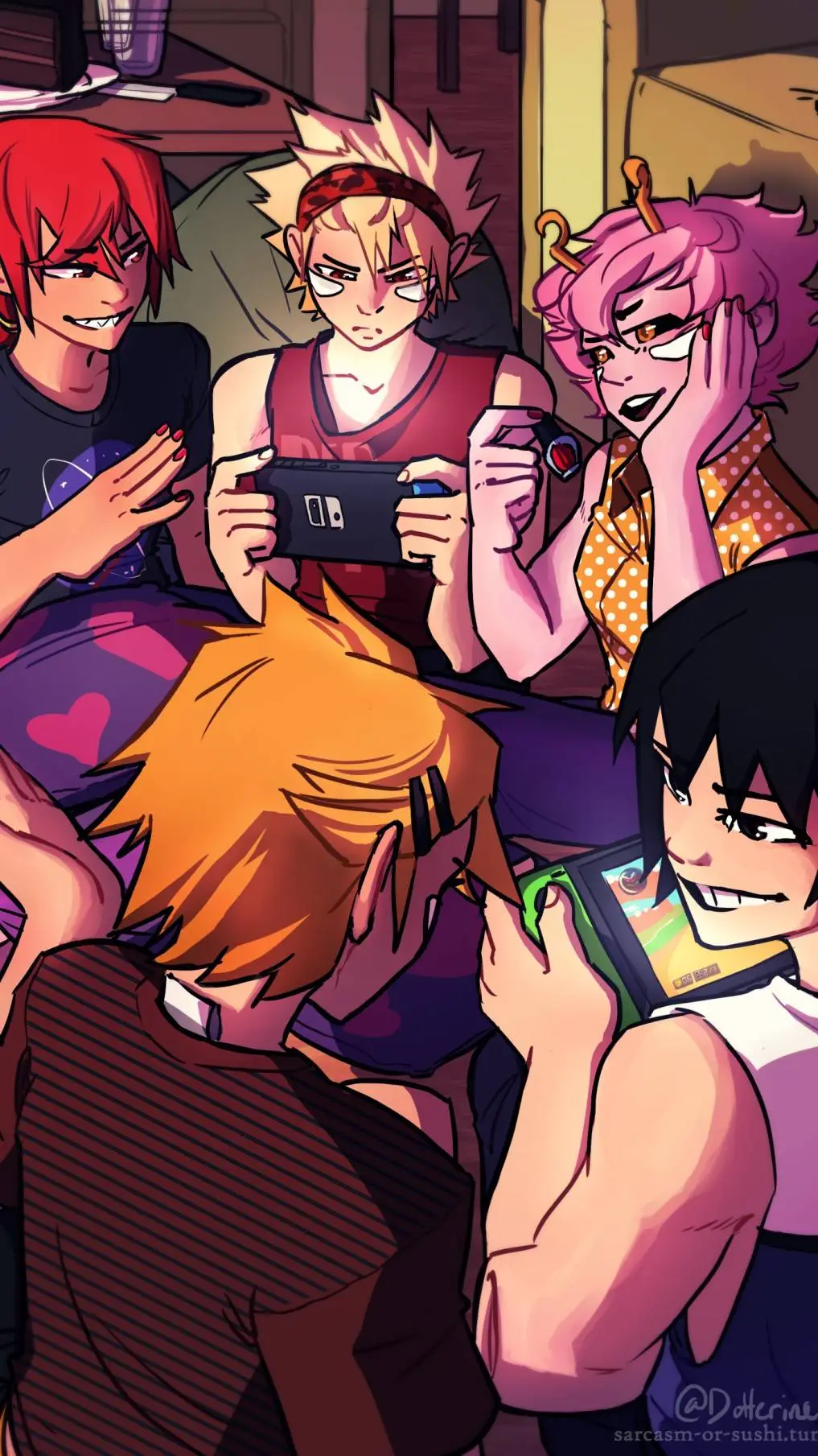 ai character: ☆baku sleepover☆ background
