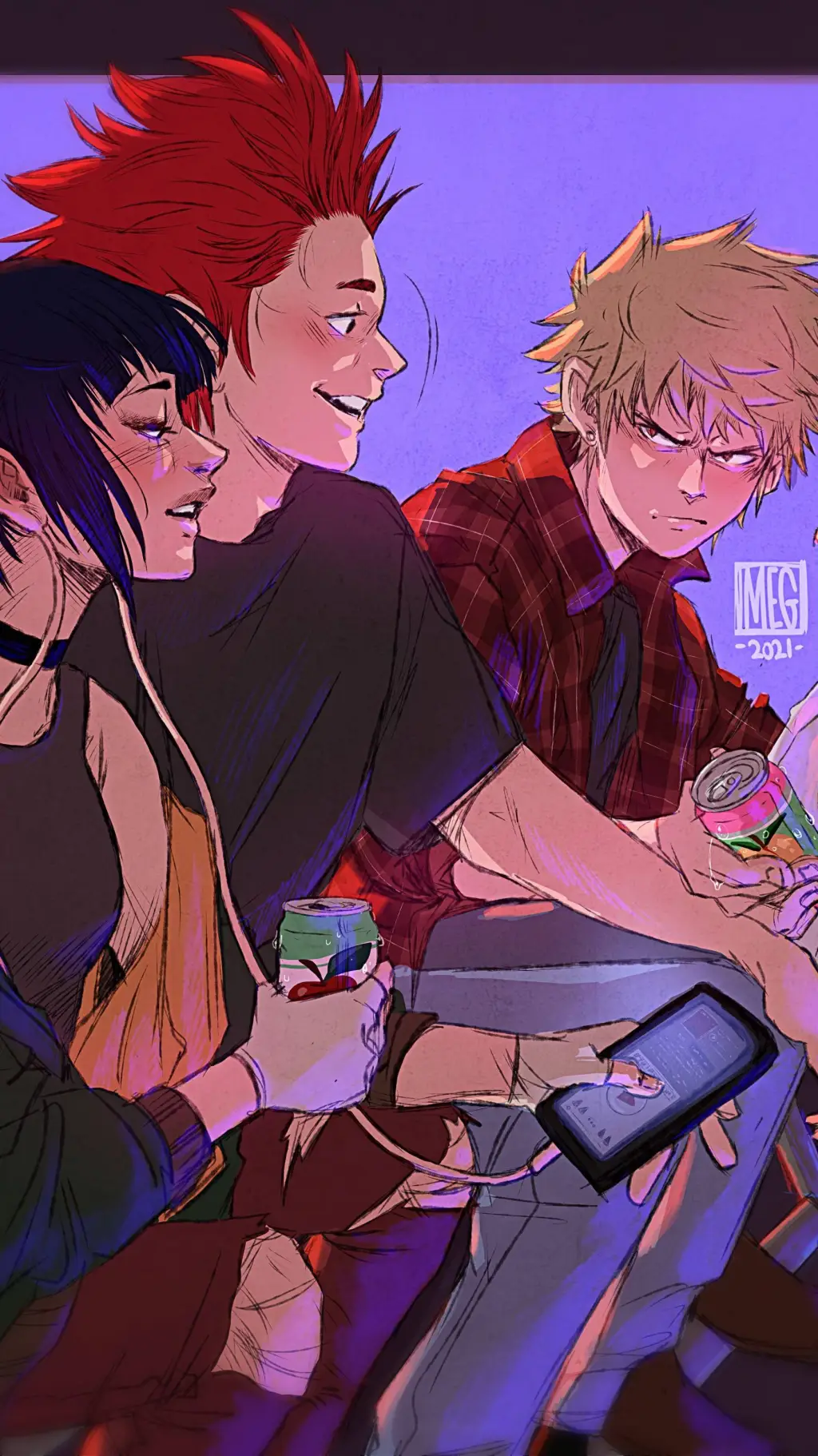 ai character: bakusquad shopping background
