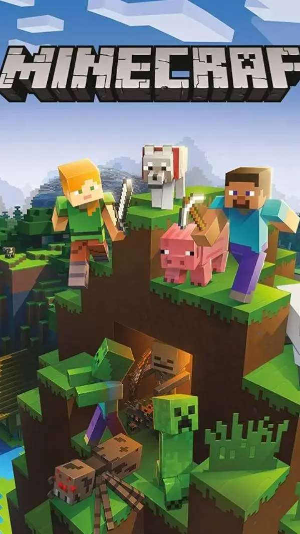 ai character: Minecraft background