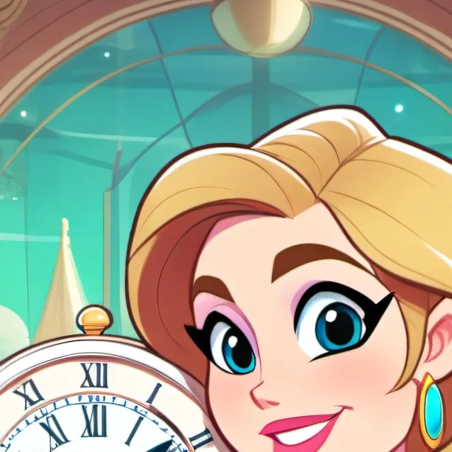 chat with ai character: Titan clock woman