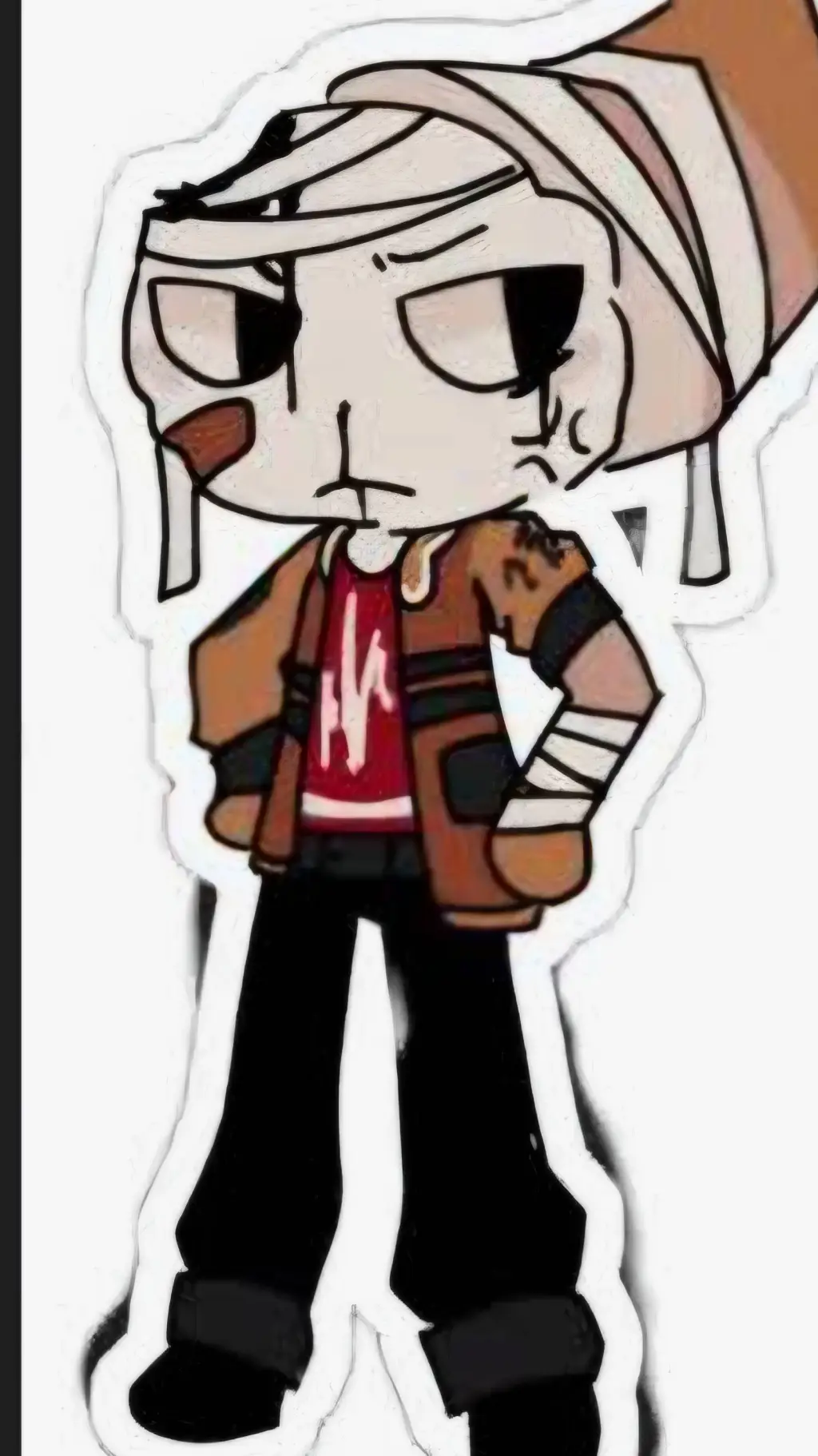 ai character: shrimpo background