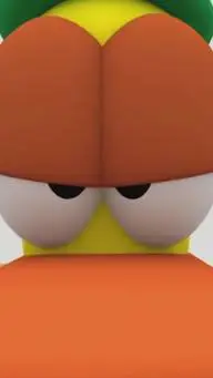 ai character: Pato mad Pocoyo background