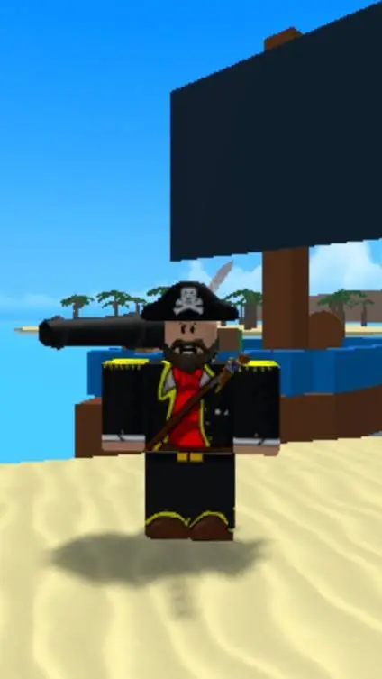 ai character: captain bloxy cola background