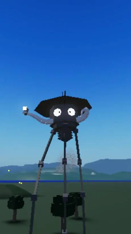 ai character: tripod background