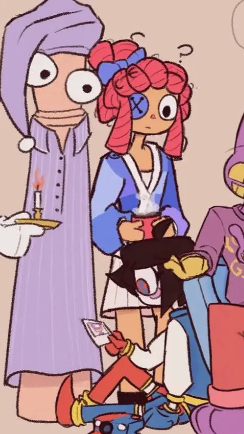 ai character: Md Sleepover background