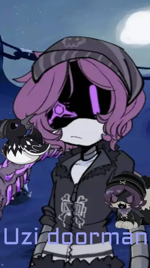 ai character: Uzi doorman background