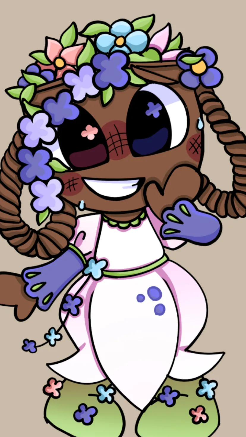 ai character: 🌸Kind Bassie?💖 background