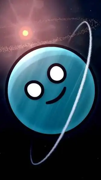 ai character: Uranus 🪐🔵 background