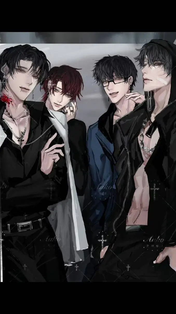 ai character: 4 hot guy's background