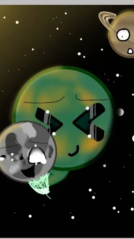 ai character: Luna x titan background