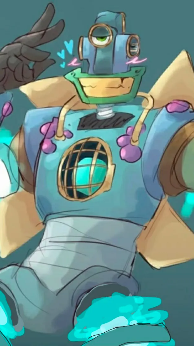 ai character: Water Wubbox background