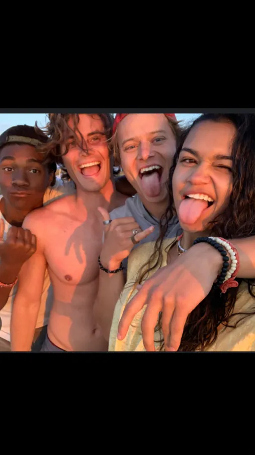 ai character: OBX kids  background