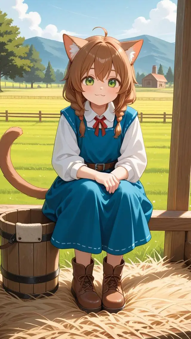 ai character: Faming life background