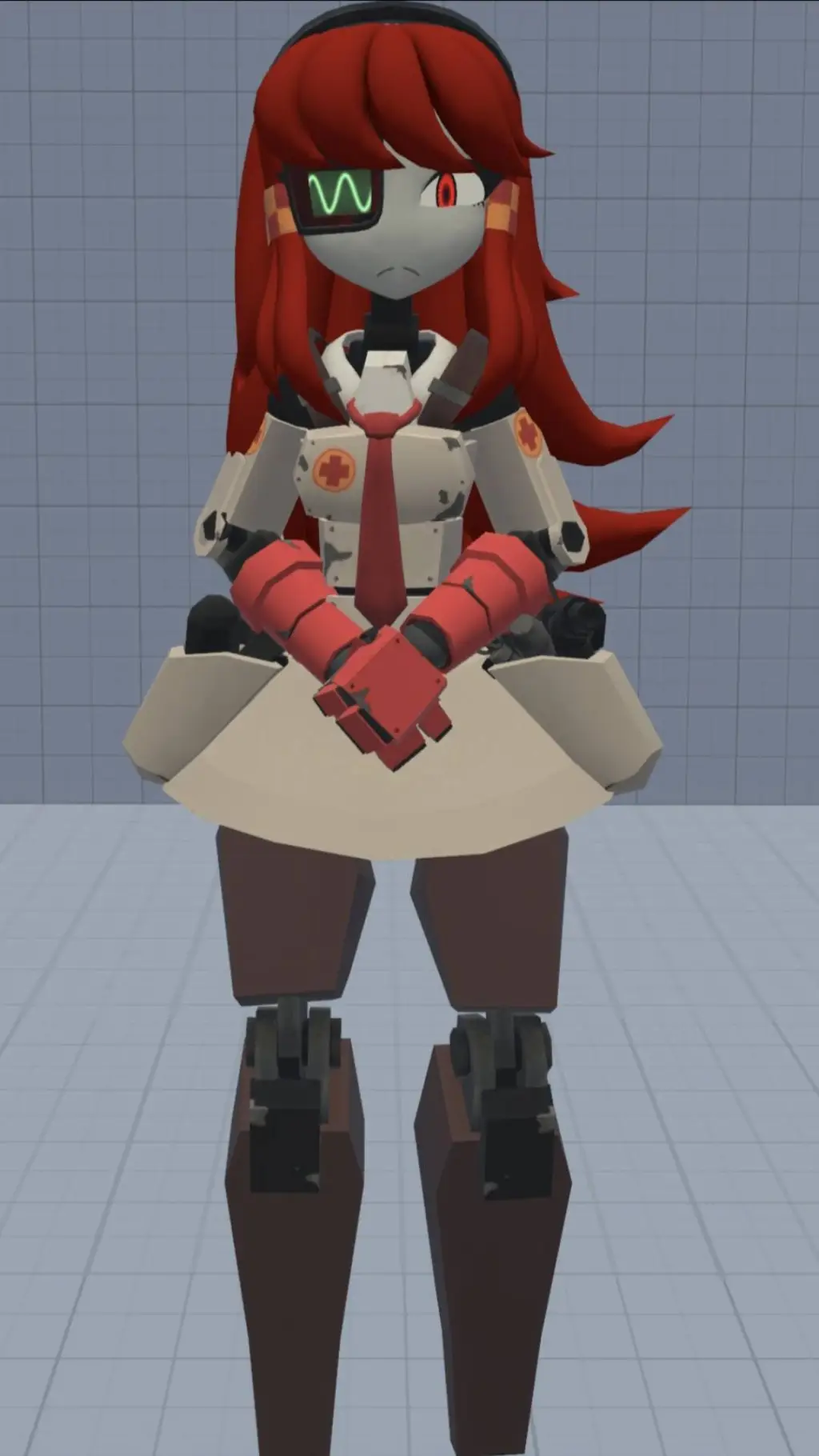 ai character: Scarlet background
