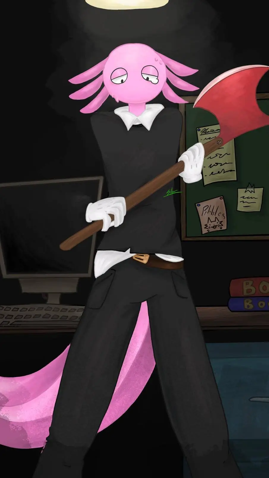 ai character: Kinito.PET background
