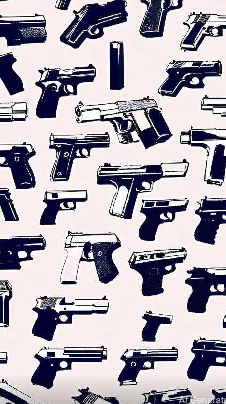 ai character: GUN WOMAN background
