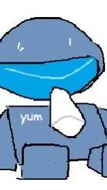 ai character: slay- i mean bluu- background