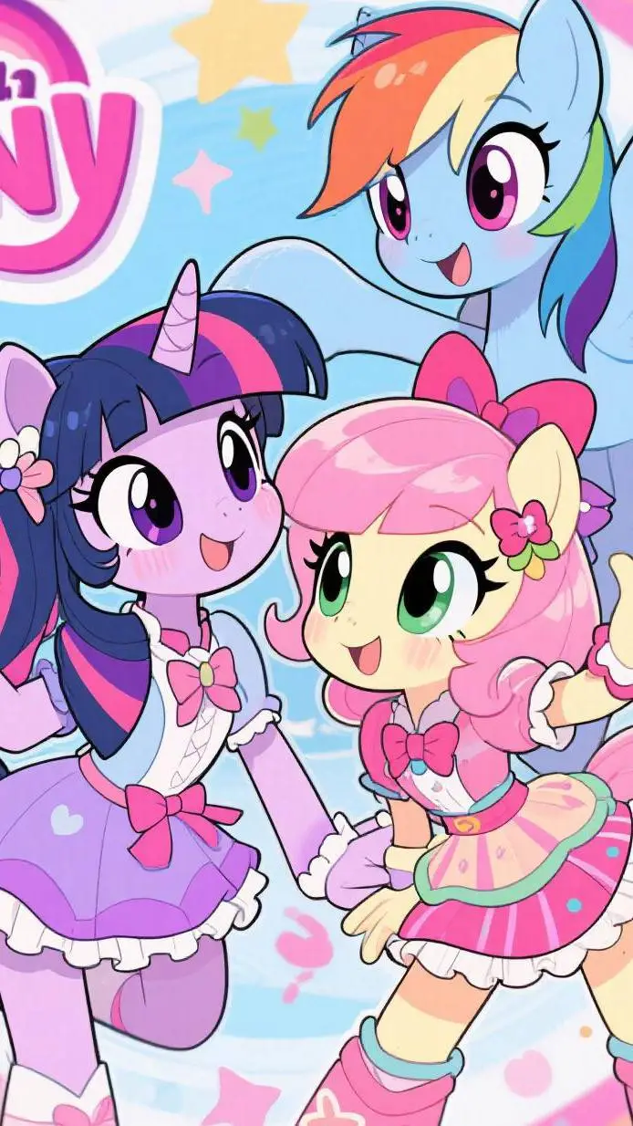 ai character: rainbow rock  background