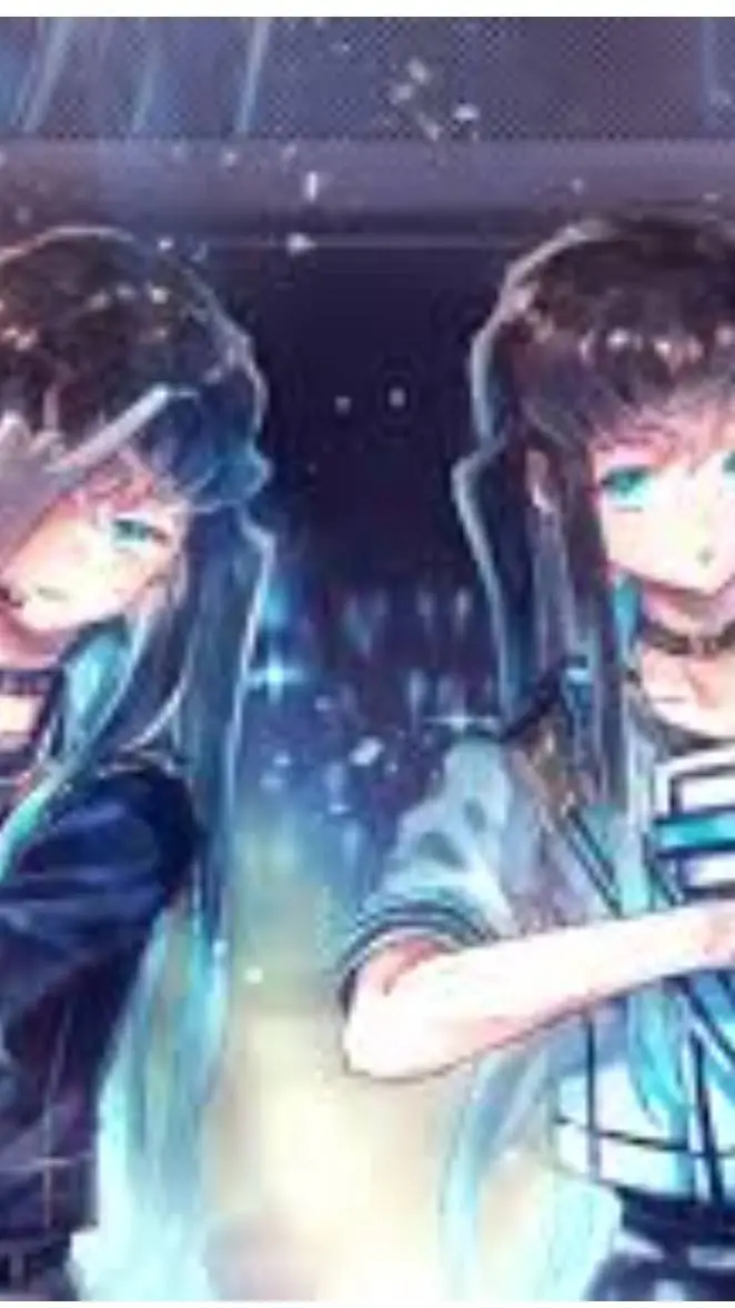 ai character: mui and yui idols background
