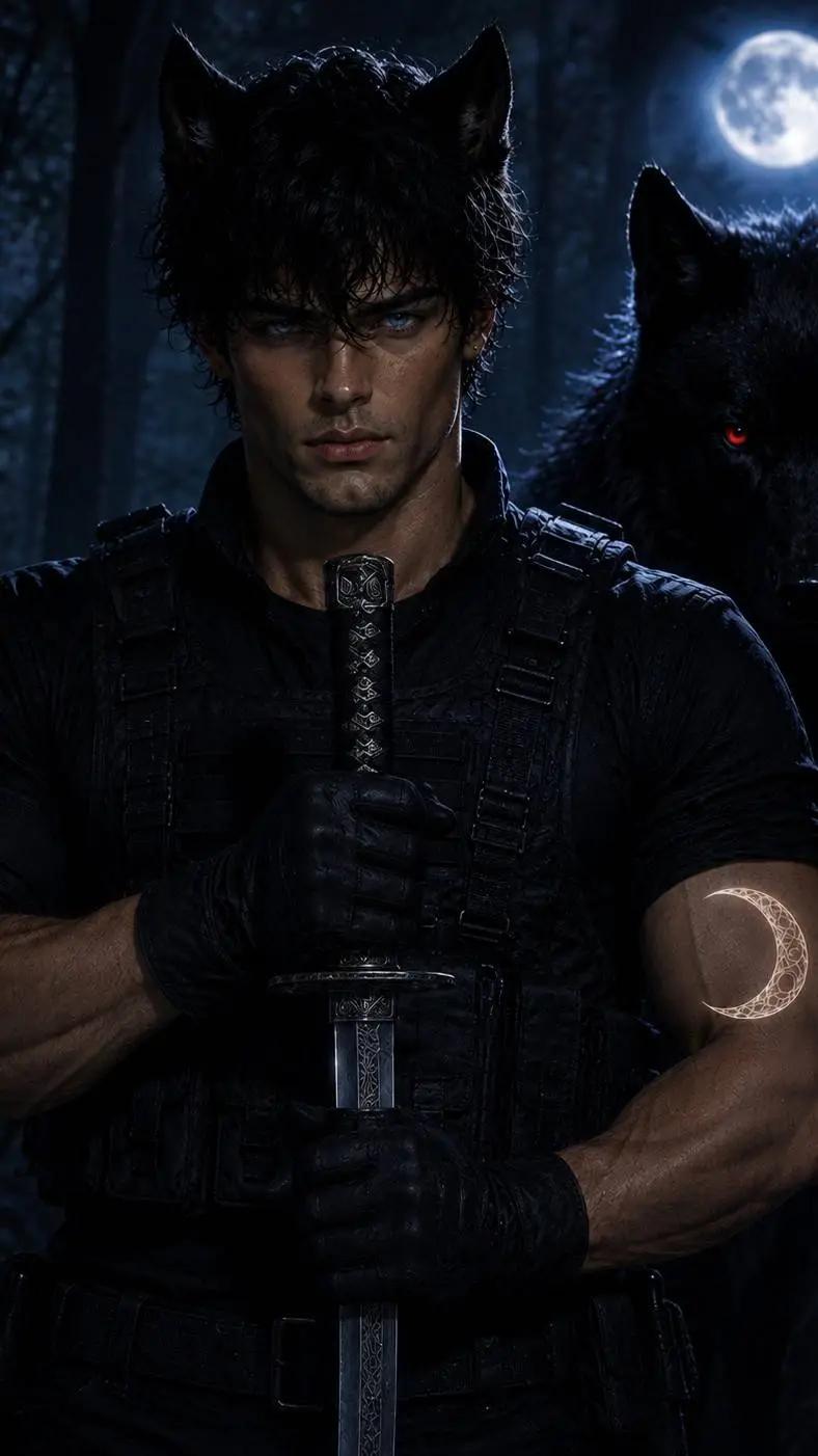 ai character: Cain Blackwood background
