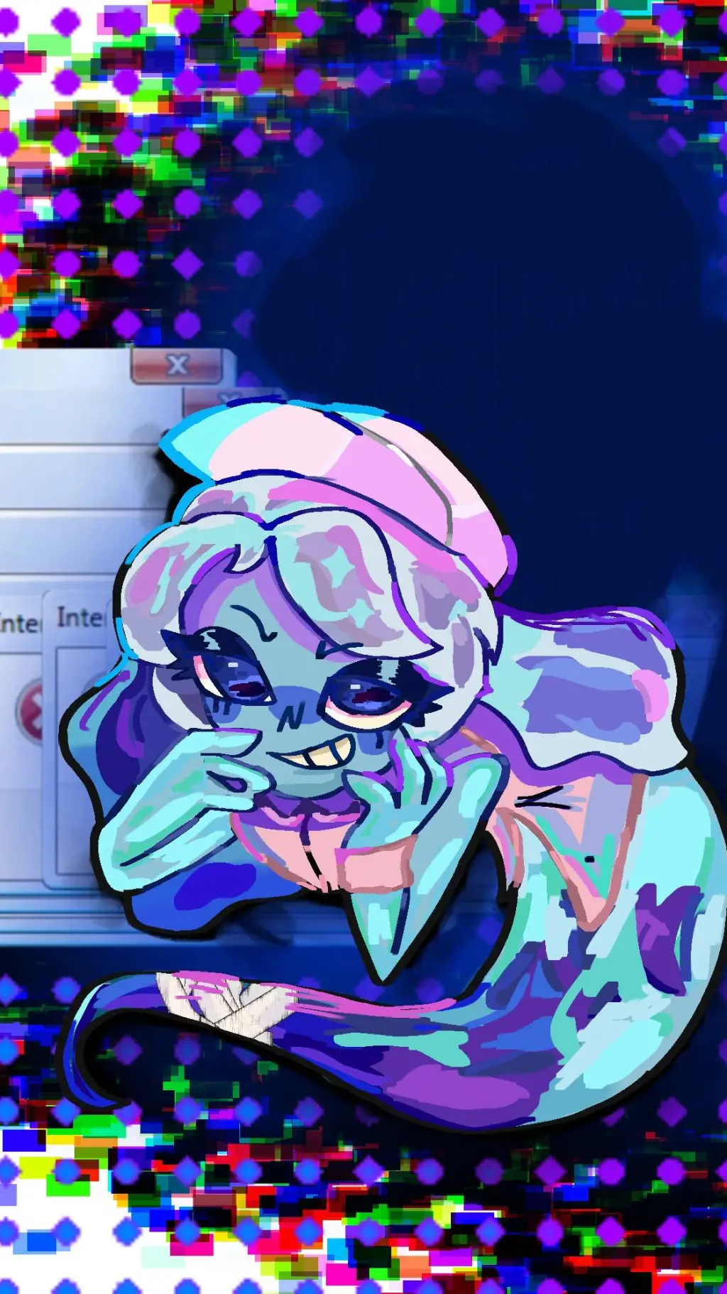 ai character: Connie- DW- background